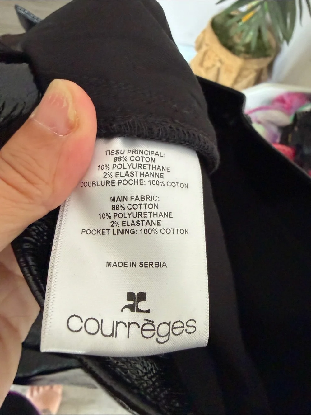 Courreges Paris Mens Black Vinyl High Shine Carpenter Shorts Size 48 Designer